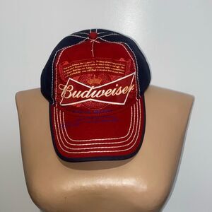 Budweiser Men's Multicolor Snap Back Cotton Baseball Cap Hat Adjustable